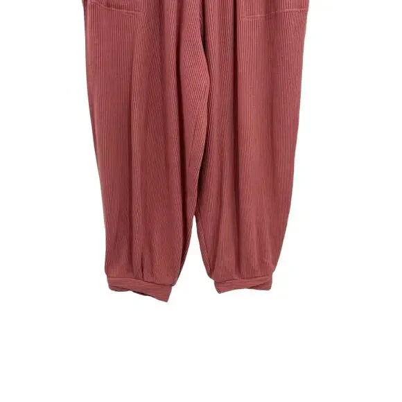 Free People Better Days Jogger‎ Pants Pull-On Balloon Ribbed Pink Size Small - Picture 5 of 11